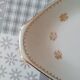 Diamond dish in Limoges porcelain decoration gallant scene