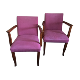 Pair of Art Deco armchairs