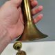 A set of brass candle holders from CAWA Denmark, 1960s.