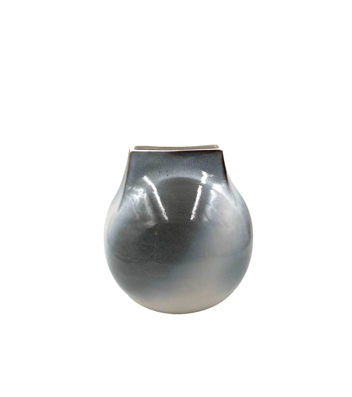 Mid-century Modern spherical gres vase, Franco Bucci Italy ca. 1970