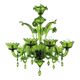 Lustre contemporain Green en verre de Murano