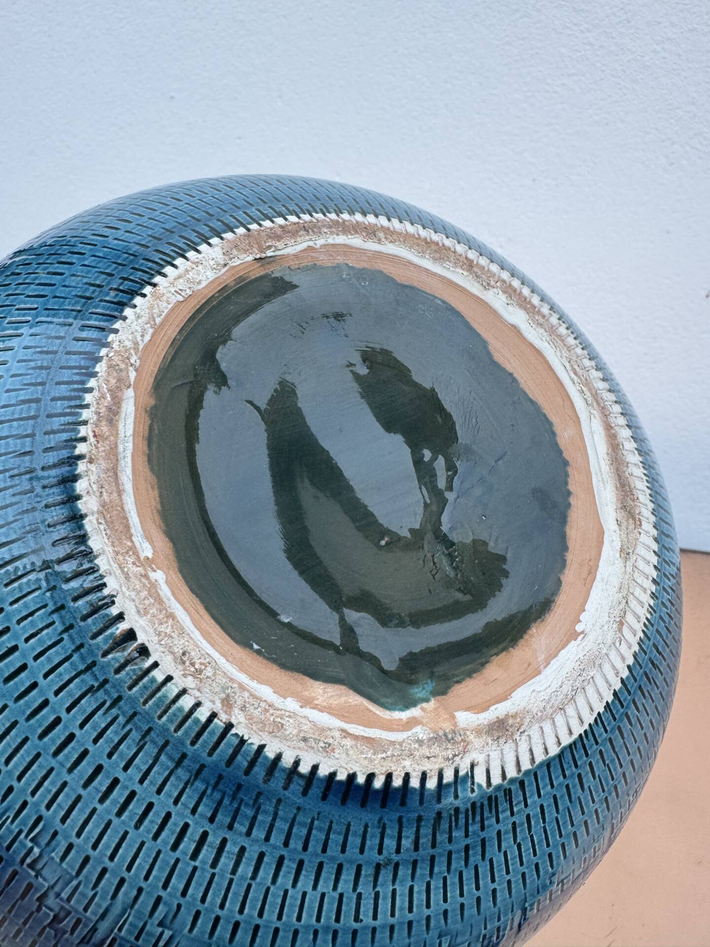 Ceramic cache pot Bitossi Aldo Londi 1960s