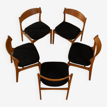 1950s Dining chairs, Erik Buch