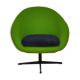 Fauteuil Shell sur pied pivotant années 1960