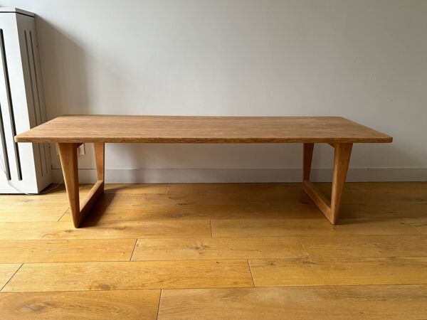 Table basse en chêne de Borge Mogensen - Danemark années 70