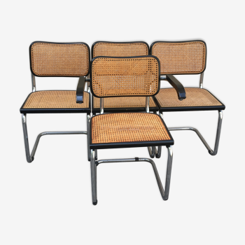 Chaises et fauteuil Cesca par Marcel Breuer