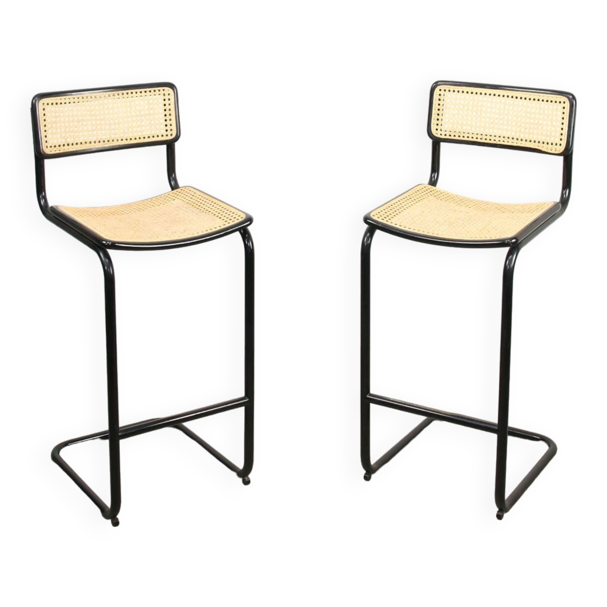 Pair of vintage Cesca Bar Chairs by Marcel Breuer