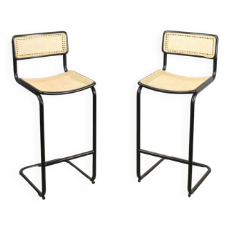 Pair of vintage Cesca Bar Chairs by Marcel Breuer