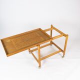 Bar table with extension in oak of danish design manufactured by Hundevad Furniture in the 1960