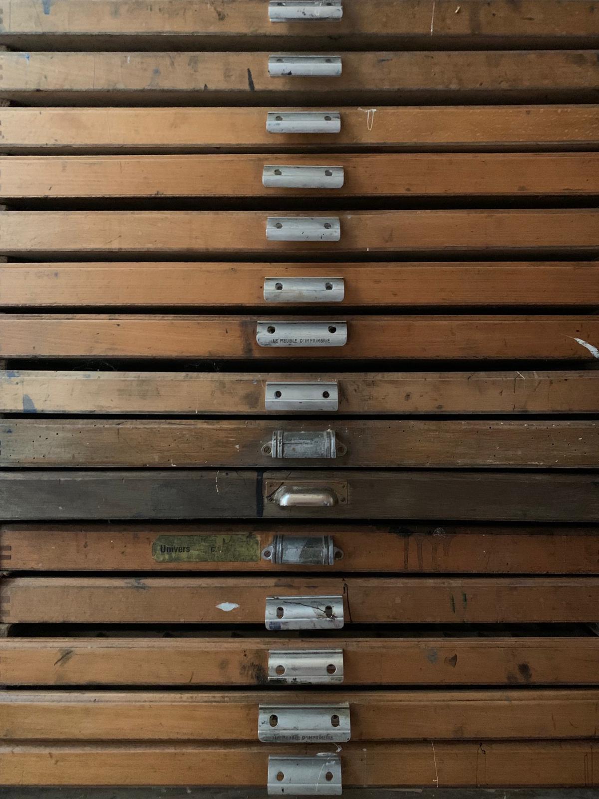 Printing cabinet 54 drawers