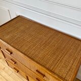 Rattan chest of drawers