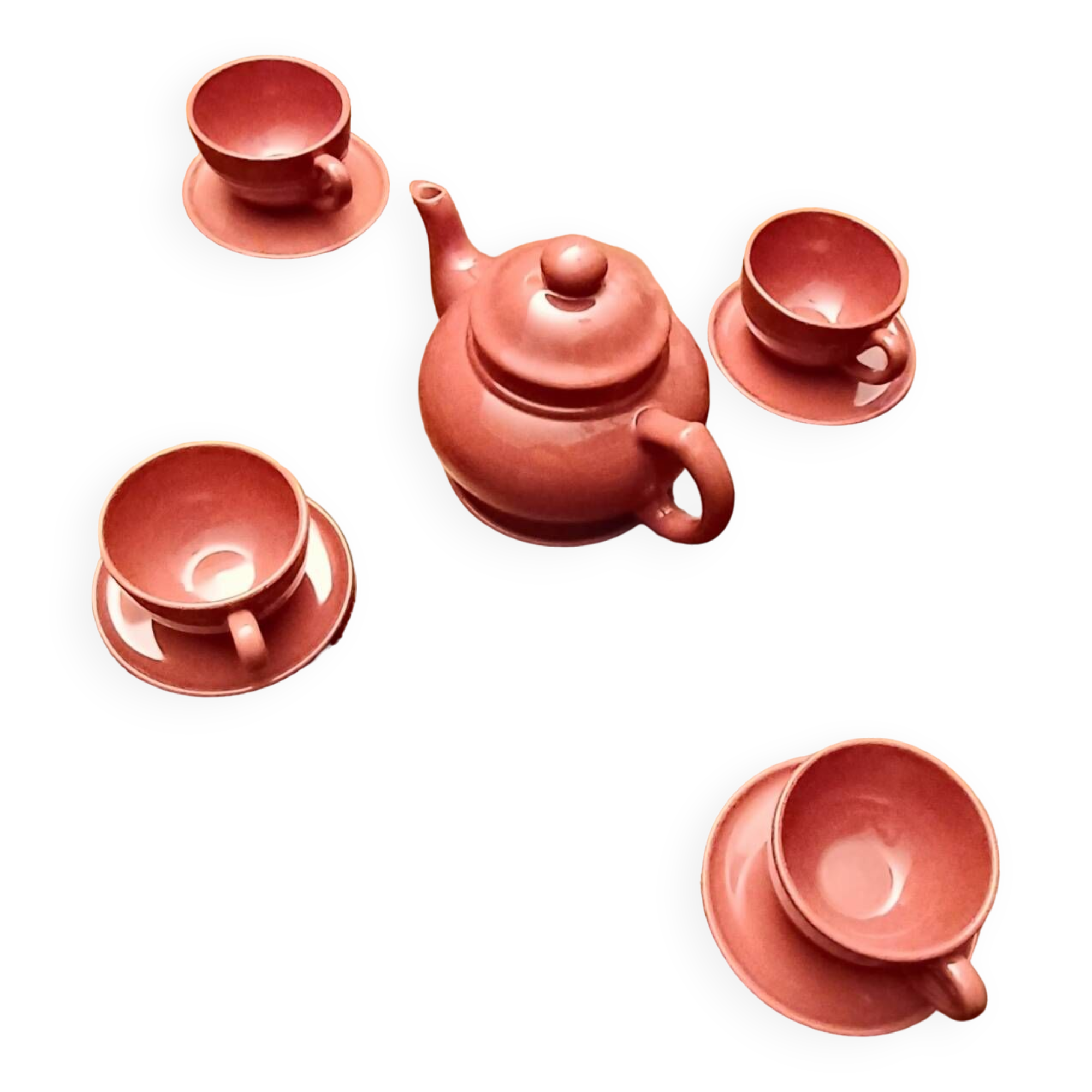 Tea service. Niderviller earthenware
