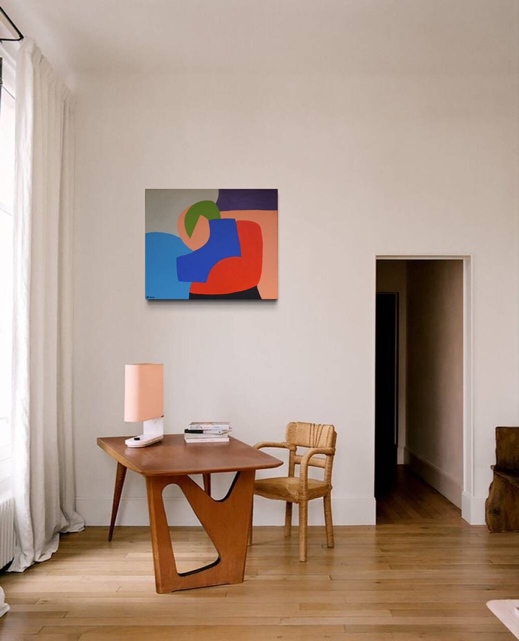 Modern colorful abstract painting