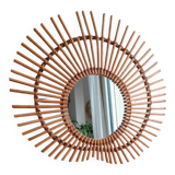Rattan mirror