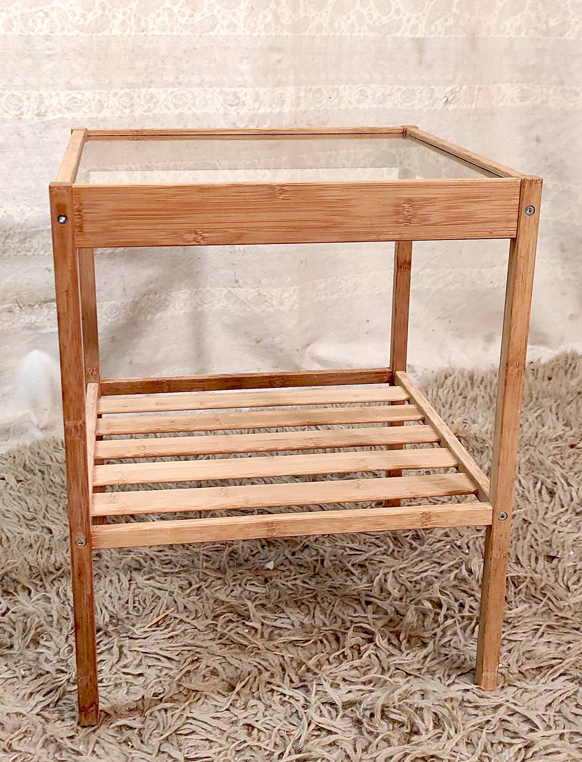 Bamboo side tables or bedside tables by IKEA "Nesna" - 1980s/90s