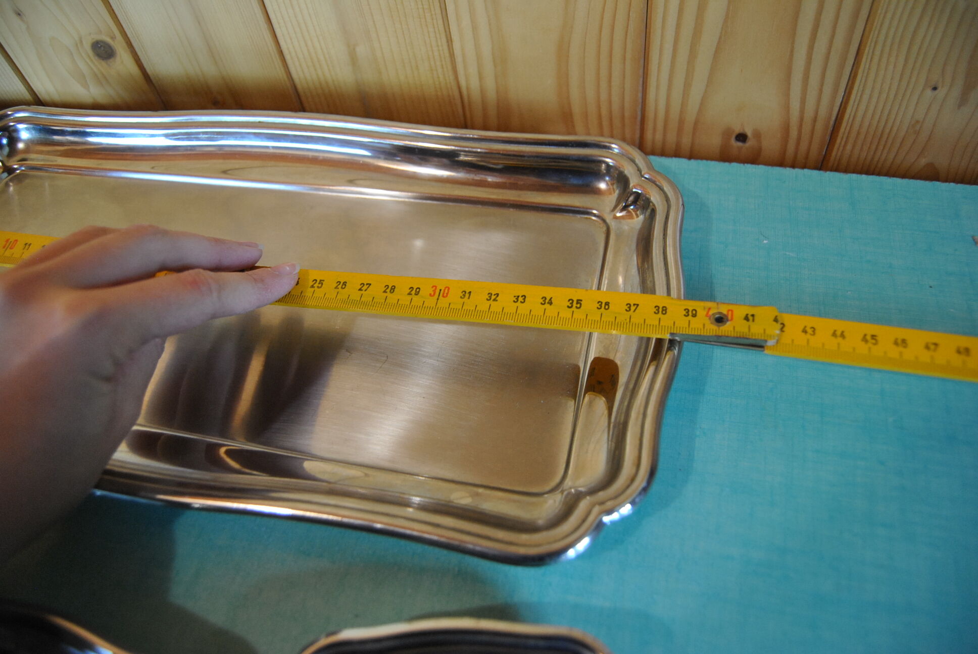 Set stainless steel trays, Jean Couzon