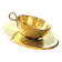 Cup and saucer in brass Saint Médard (18th century)