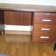Wood and metal design desk