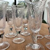 Glass of biot champagne flute