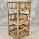 Vintage bamboo rack etagere