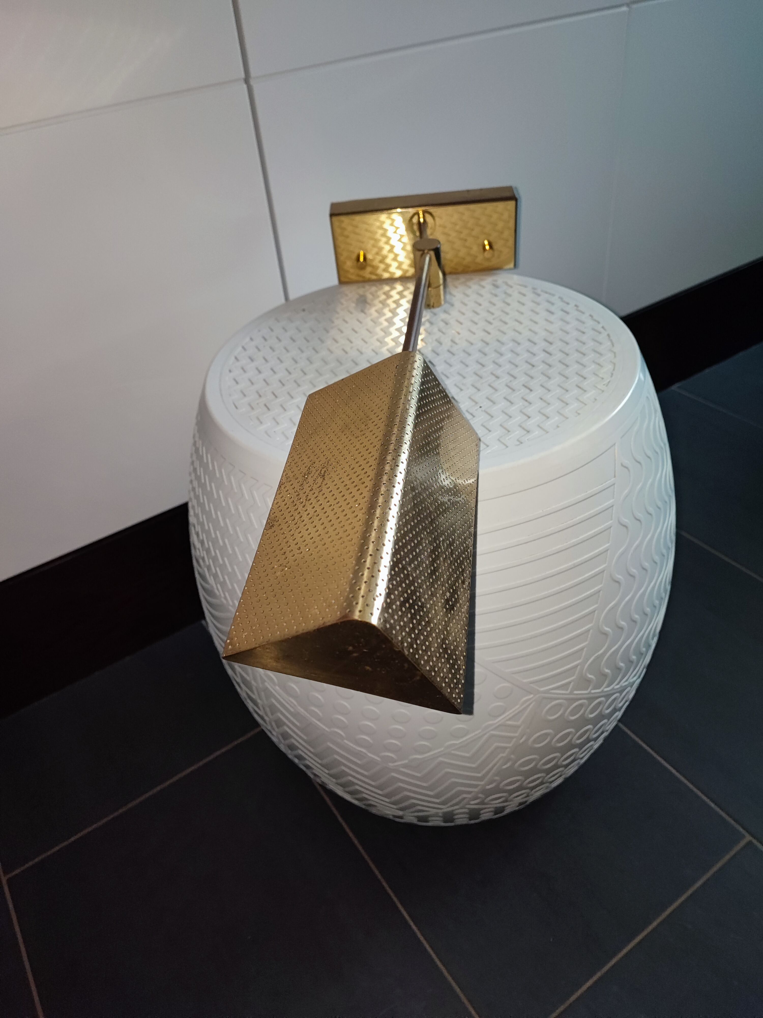 Brass wall or reading light