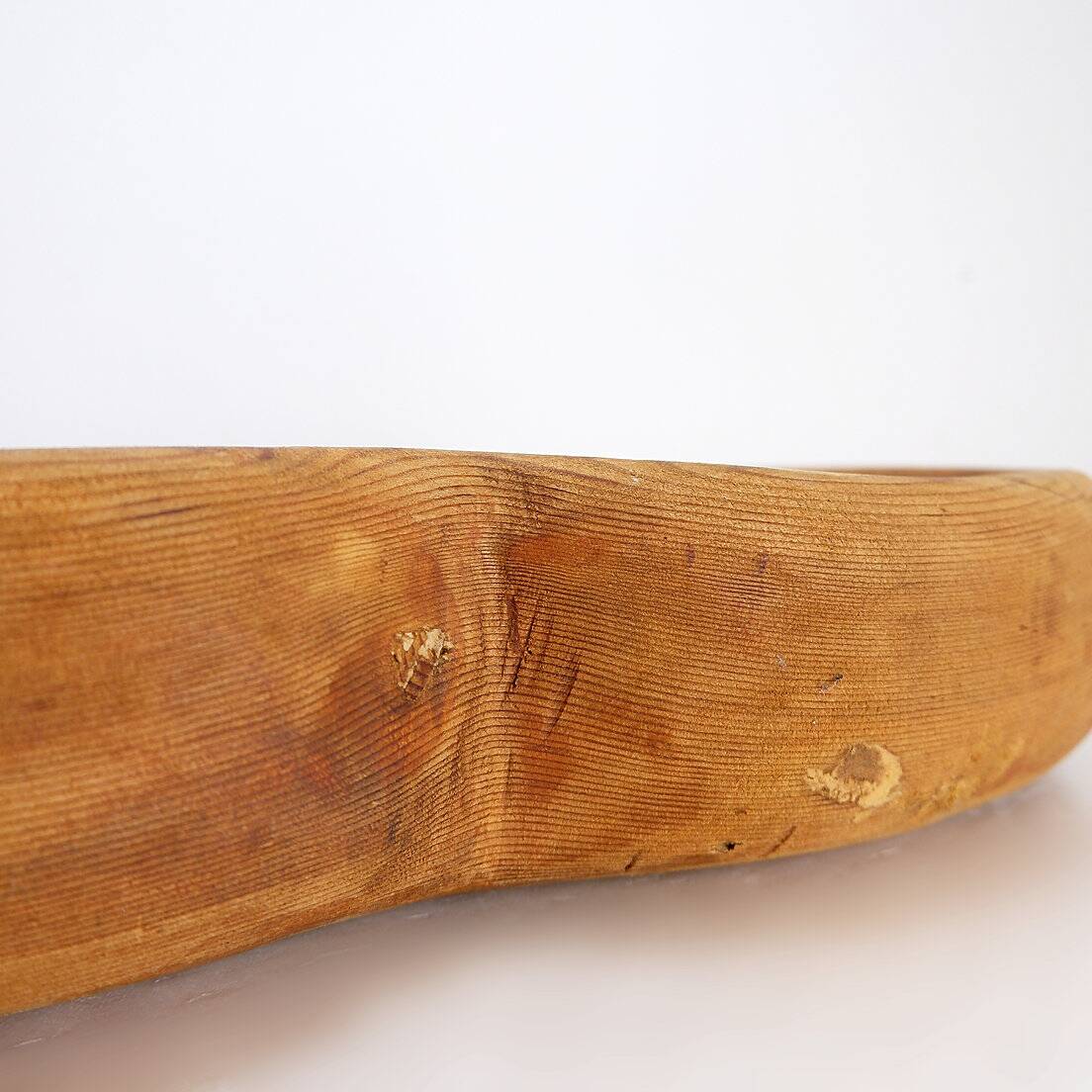 Grande coupe à fruits / centre de table en bois sculpté - 20ème