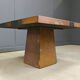 Table basse brutaliste en ardoise, années 1980