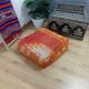 Handmade Berber pouf in wool 60 X 60 X 20 CM