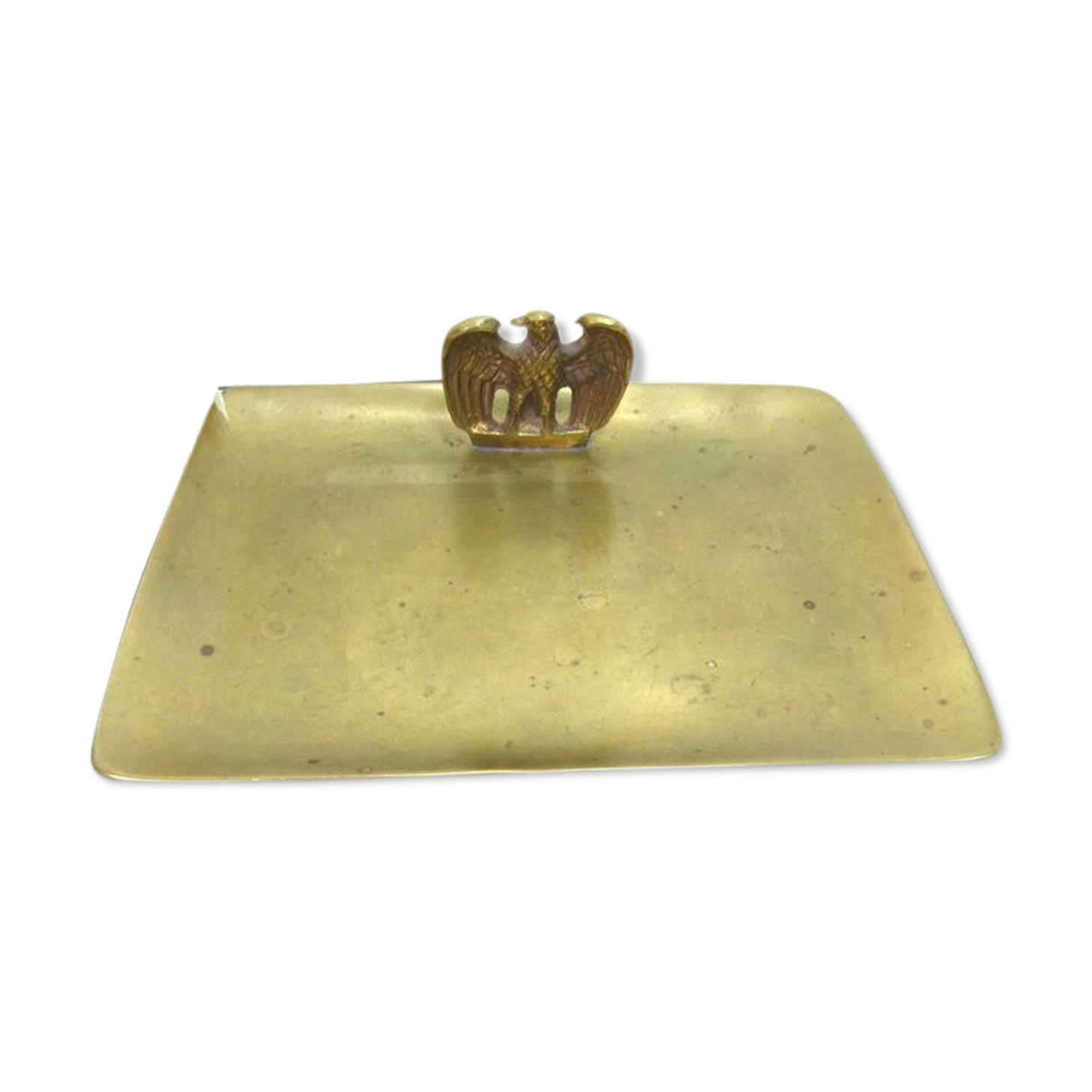 Solid brass eagle platter