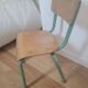 Chaise scolaire enfant écolier vintage