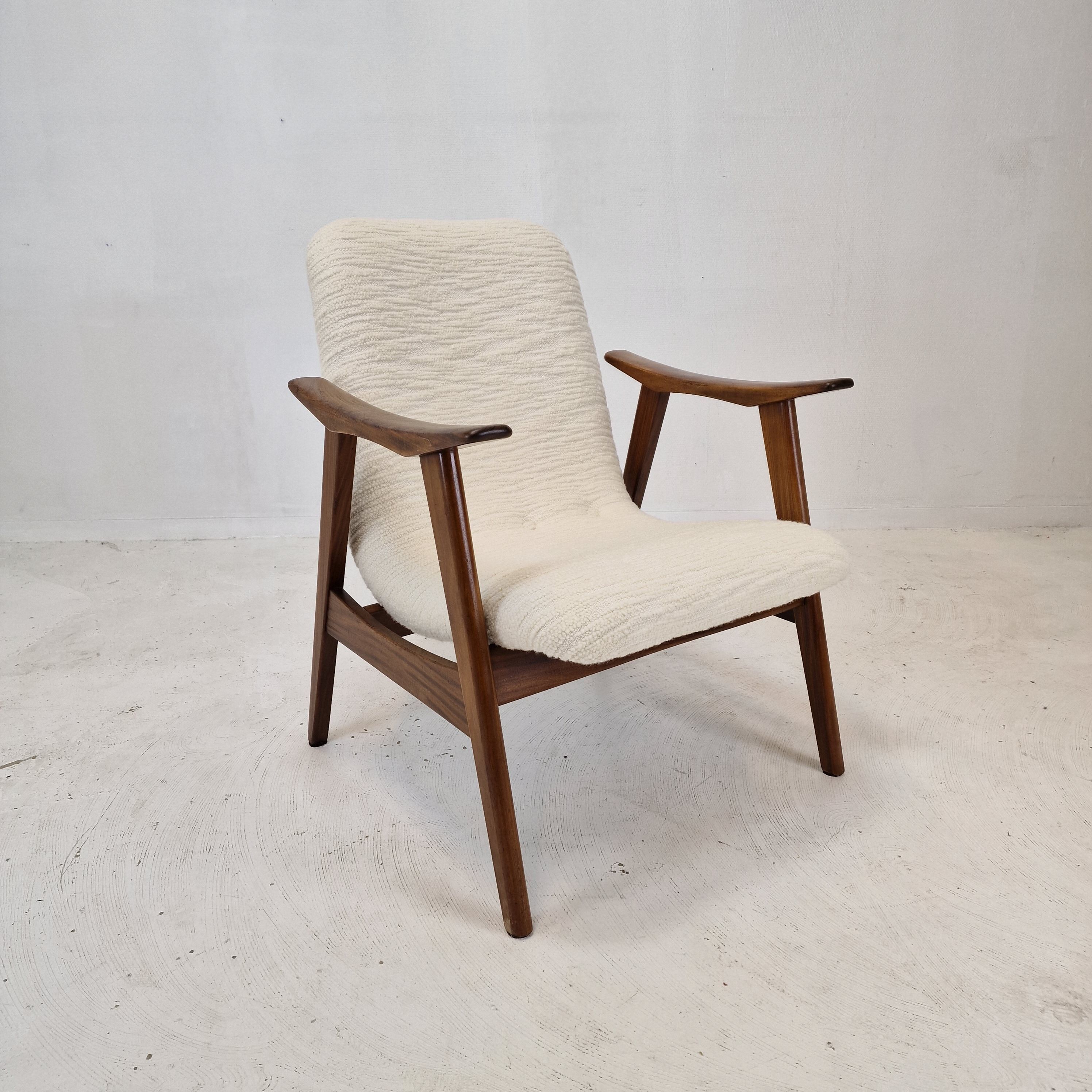 Mid Century Teak Wébé Armchair by Louis van Teeffelen, 1960's