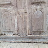 Antique door XVIII carved mouldings