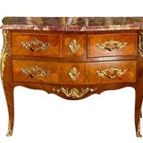 Louis XV Style Marquetry Commode