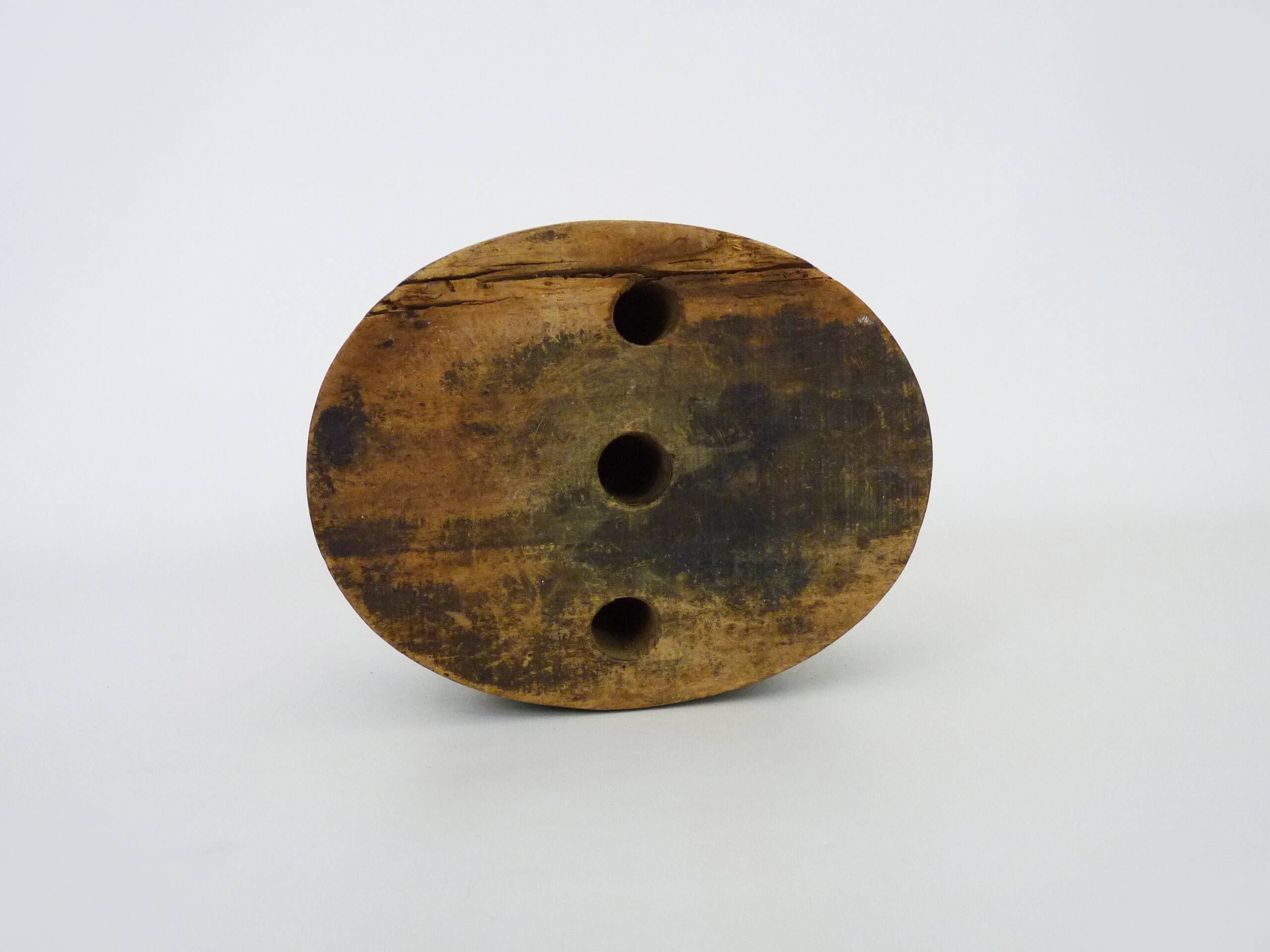 Old wooden hat form, marotte, hat mold. Early 20th century
