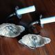 Set de 2 chandeliers muraux en bronze 1 feu