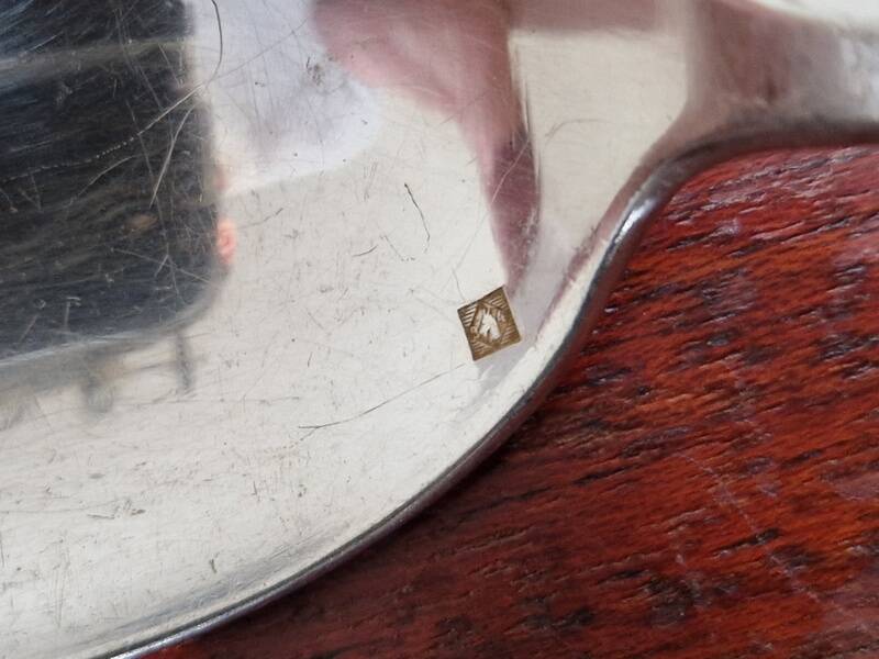 Alfénide, Christofle - Silver-plated table spoon