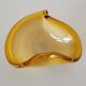 Empty pocket vintage yellow Murano glass bowl