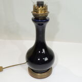 Old Blue/vintage opaline petrol lamp