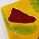 Square cheese board with knife Vallauris