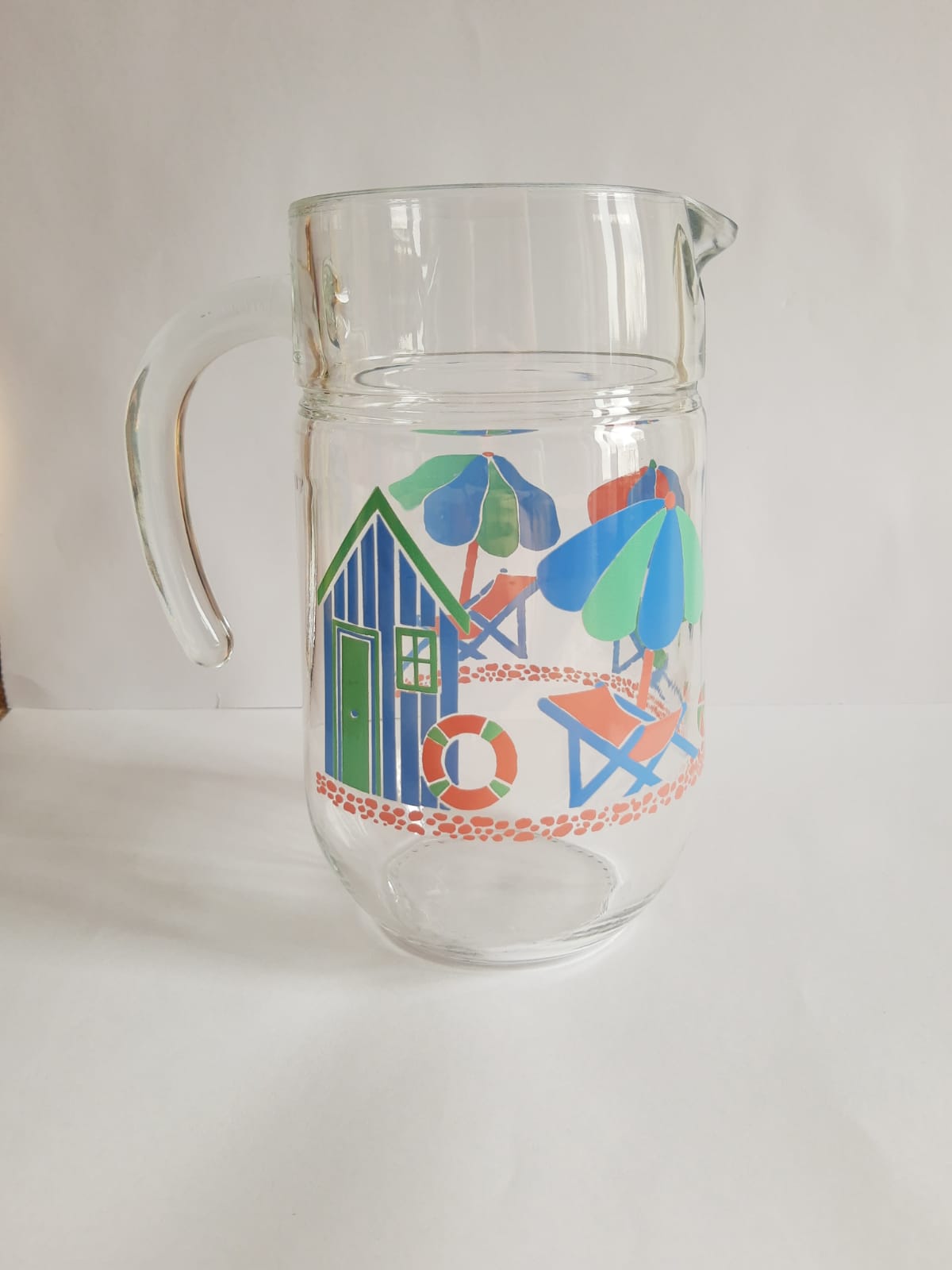 Carafe / pitcher on the theme of the beach France - Vintage