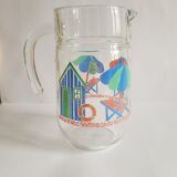 Carafe / pitcher on the theme of the beach France - Vintage