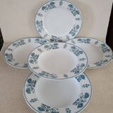 4 plates Sarreguemines 1900