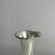 small antique silver-plated metal vase