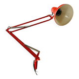 Red architect's articulated lamp - 1970