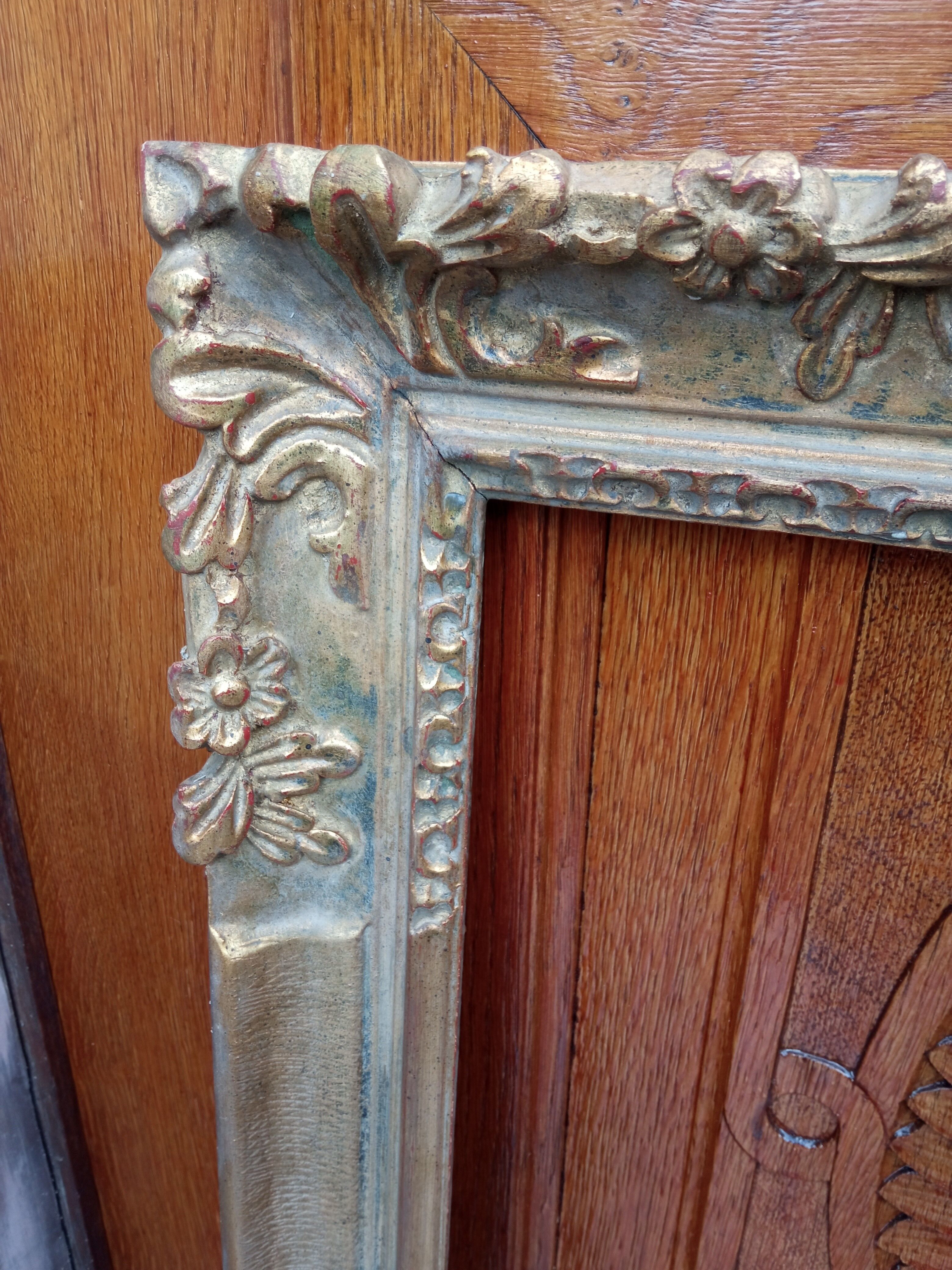 Louis XVI style Montparnasse frame gilded with leaf - 20P format