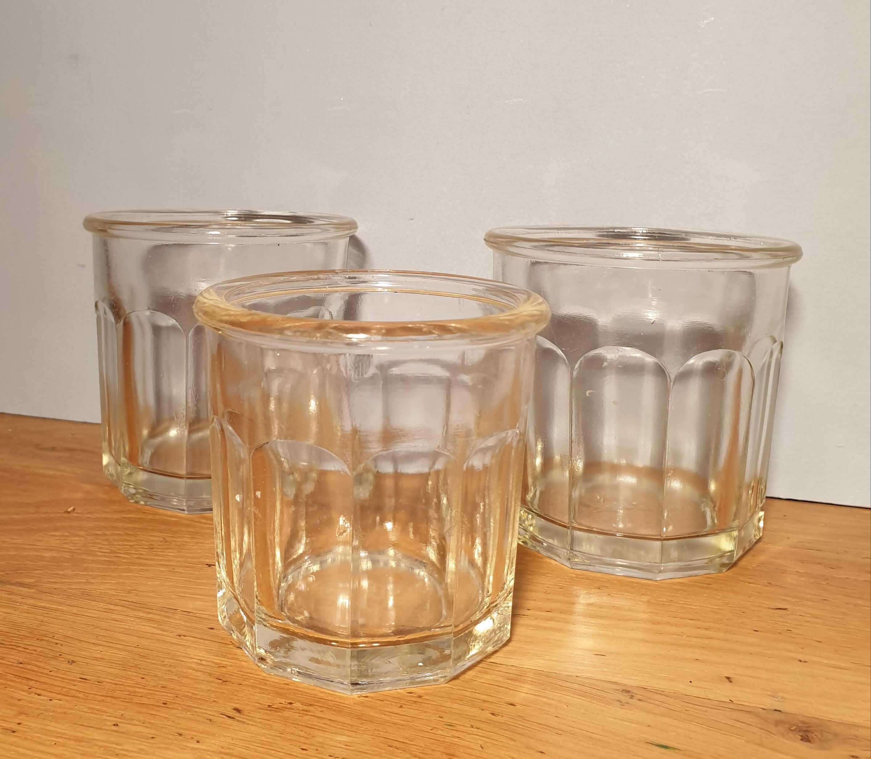 Trio jam jars