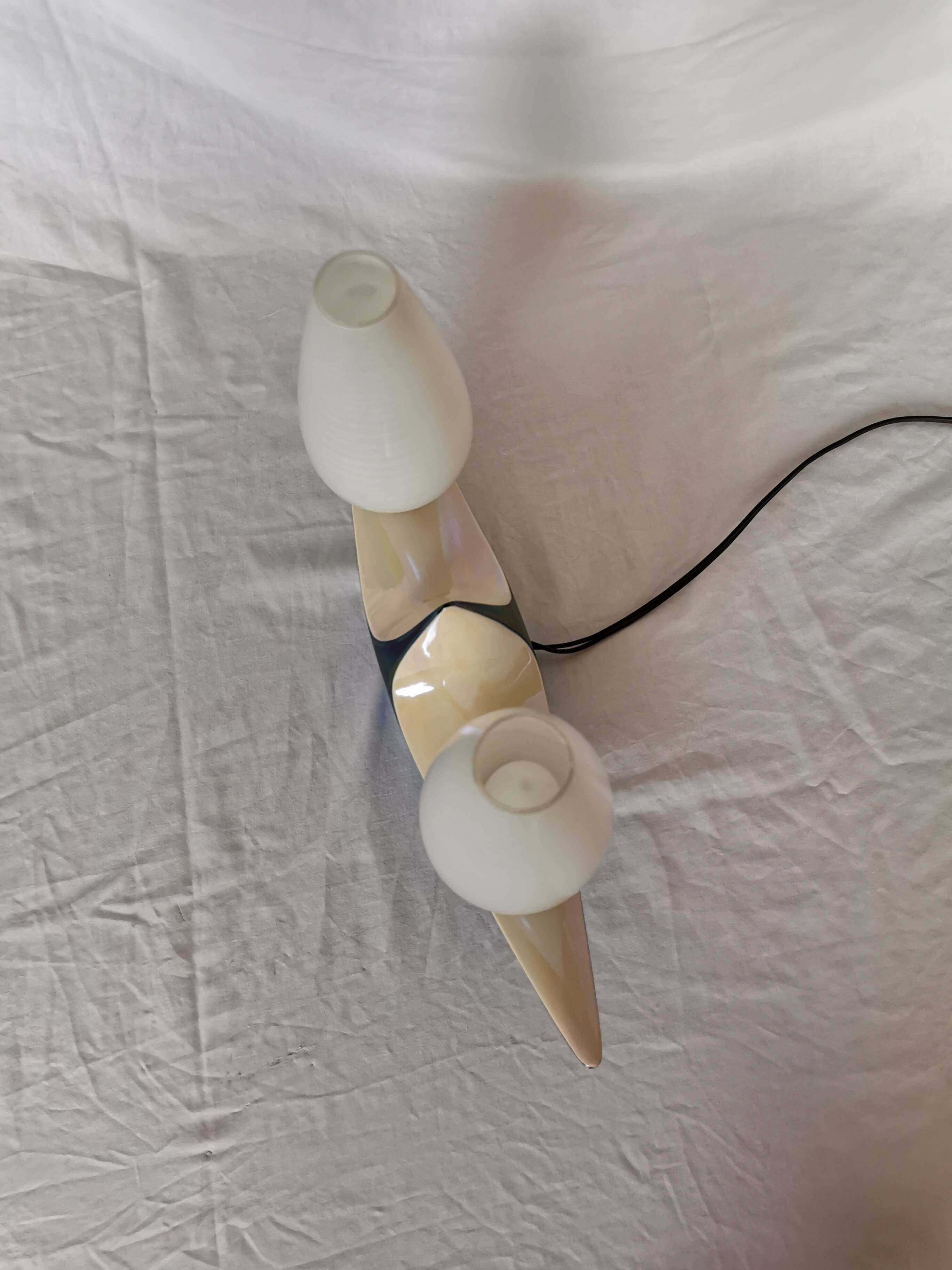 Verceram ceramic lamp, 1950, France.