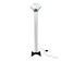 Italian steel tear plate and glass floor lamp 1980’s.