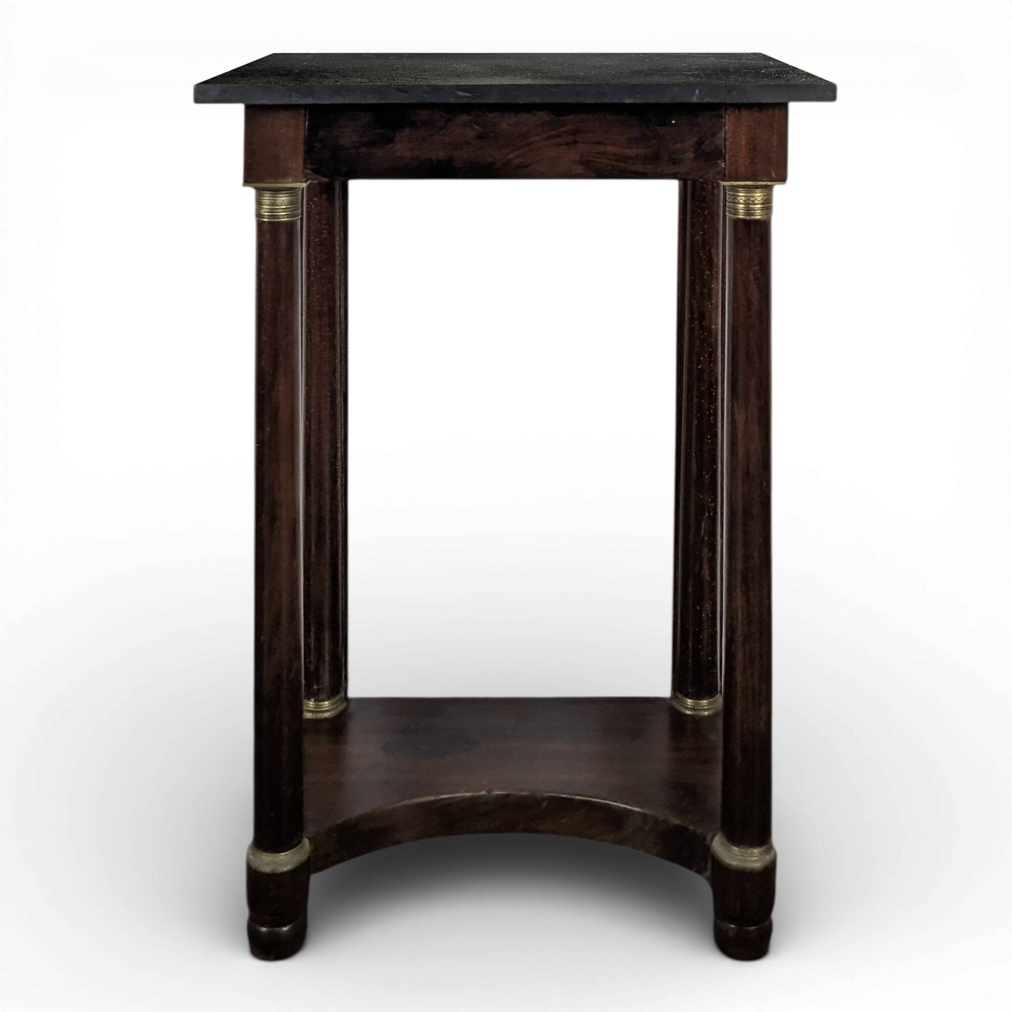 Empire-style console in mahogany