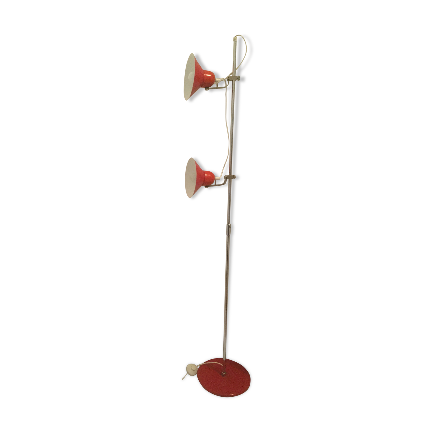 floor lamp vintage metal 2 adjustable and rotating spots
